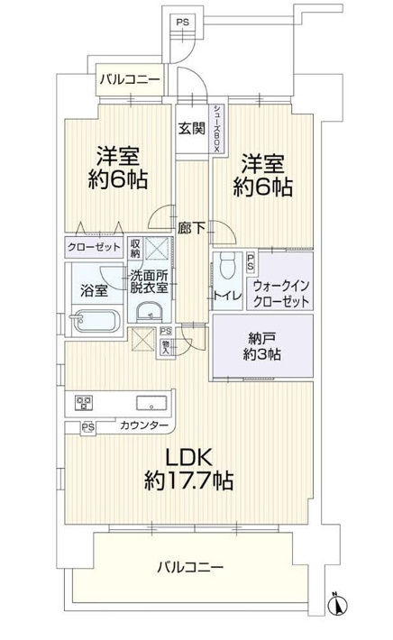 ワコーレ姫路城巽テラス【間取り】
