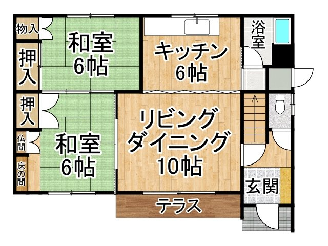 西１３条南１５丁目【間取り】