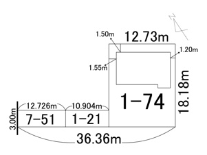 西１３条南１５丁目【区画図】