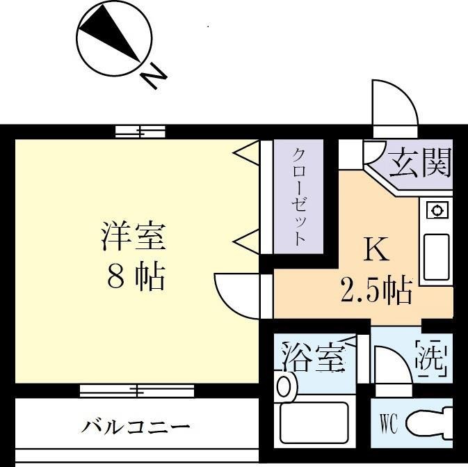 洋室8帖と広めです