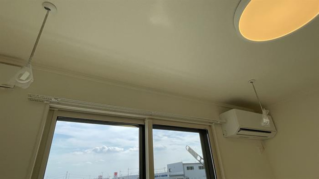 室内物干しあり