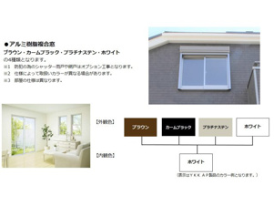 CRADLE　GARDEN　芦屋町西浜町第１　【設備】【アルミ樹脂複合窓】夏は涼しく冬は暖かく。結露を抑えて毎日を快適にする高性能窓。