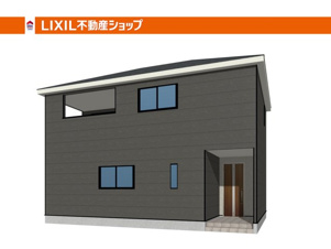 CRADLE　GARDEN　芦屋町西浜町第１　【完成予想図】【2階建て・IH物件】完成予想図。駐車場は並列3台+別途敷地並列4台可！2026年10月完成予定