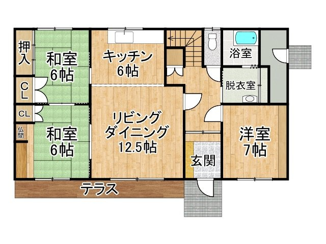 清水町南９条９丁目【間取り】