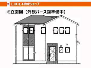 Bloom　小倉北区篠崎2丁目2期【外観パース】完成前でも同様の設備・間取りをご案内できます！