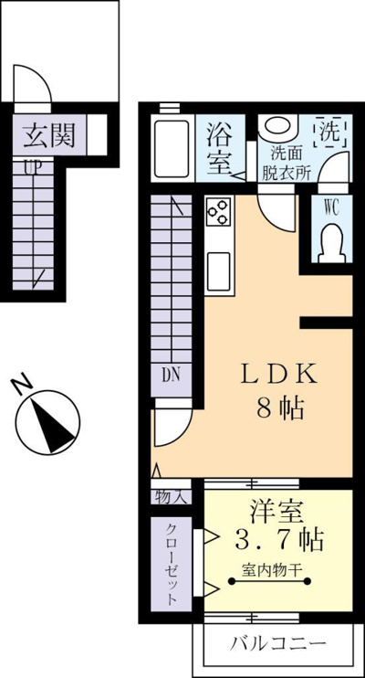 日当たりが良いお部屋で朝を迎えられます！