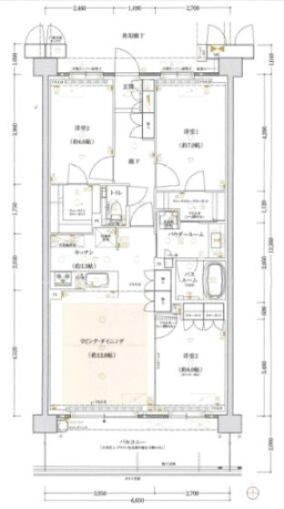 S52298-ﾌﾟﾚﾐｽﾄ京都松ヶ崎【間取り】