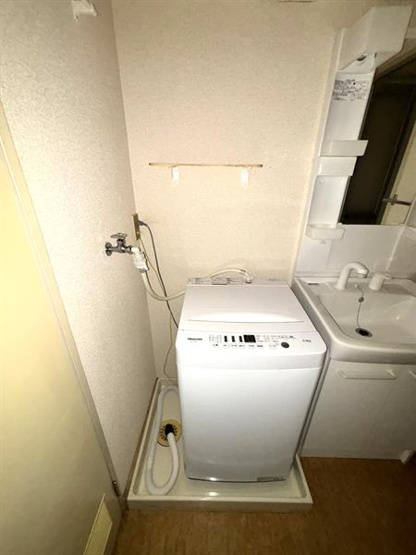 洗濯機は残置物です！