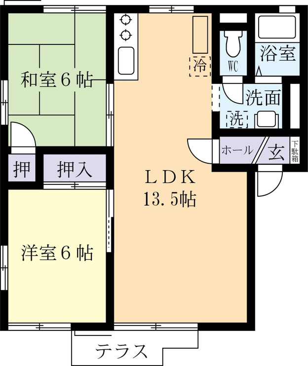 広いリビングです。