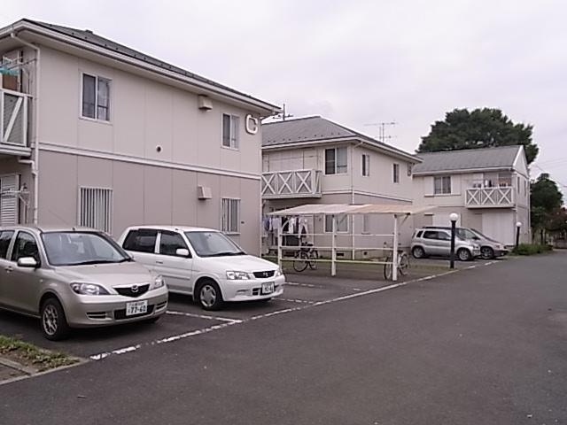 駐車場は広々☆