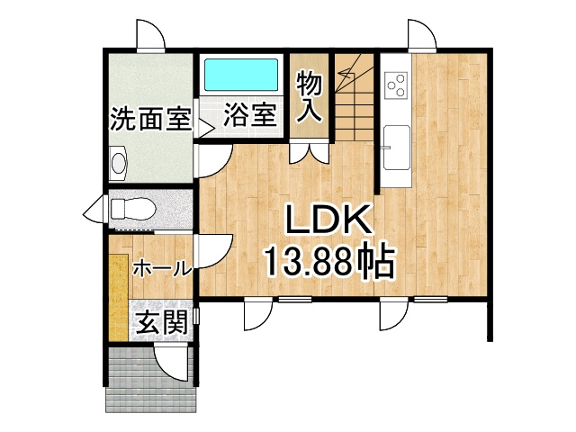 東４条南１４丁目【間取り】