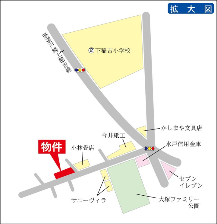 住宅街なので静かです！
