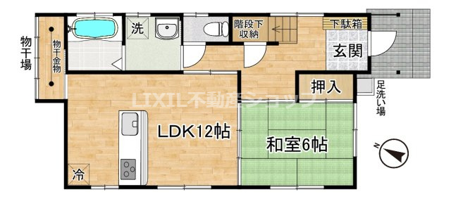 上越市大字三ツ橋の中古一戸建【間取り】1階間取り図♪