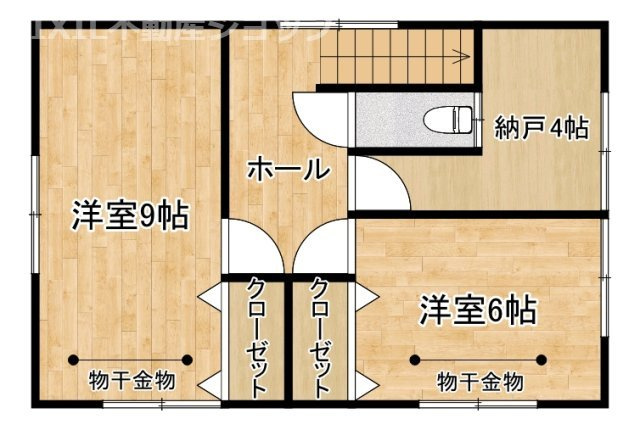 上越市大字三ツ橋の中古一戸建【間取り】2階間取り図♪
