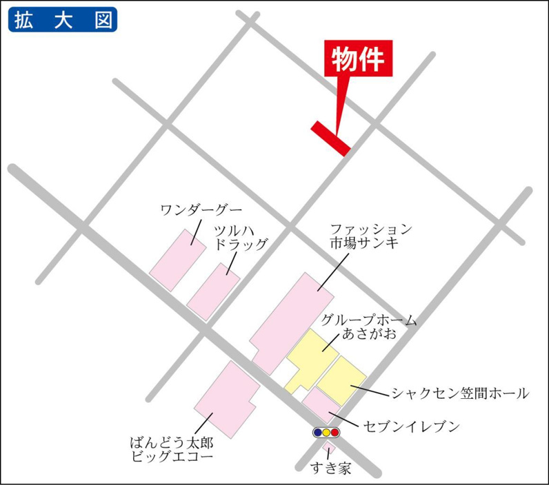 ドラッグストア等近く便利
