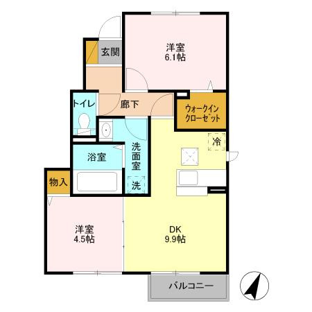 コンフォール千現Ⅱ Bの画像