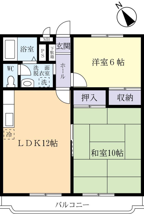 2LDKで使い勝手が良いです。