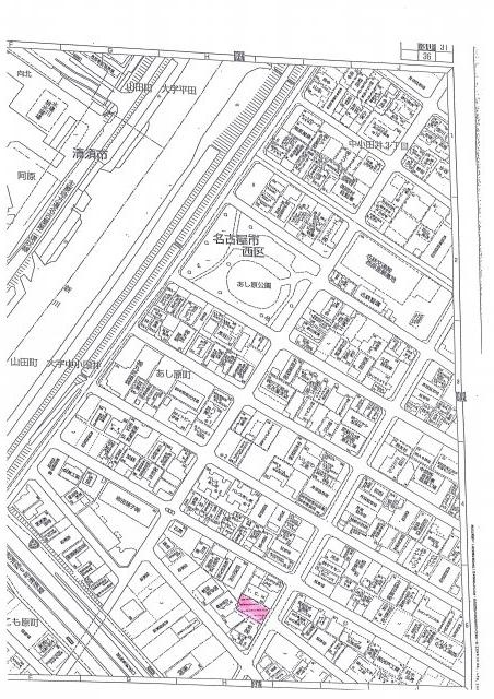 名古屋市西区あし原町の駐車場【地図】