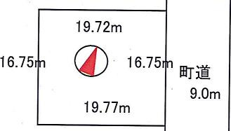 余市郡余市町栄町の売地【間取り】330.75平米　（100.05坪）