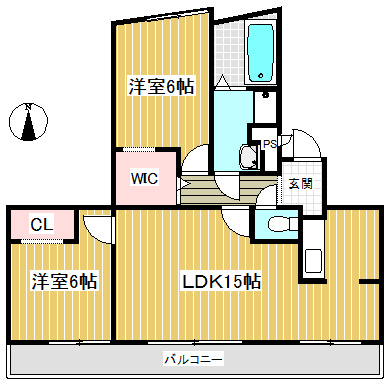 八幡マンション【間取り】図面と現況が相違する場合には現況を優先とします。