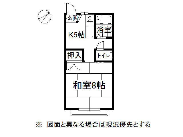 岡谷市本町３丁目のアパート【間取り】