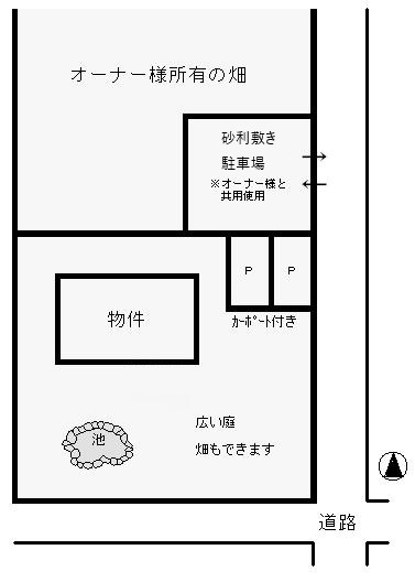 津市栗真町屋町の一戸建て【区画図】