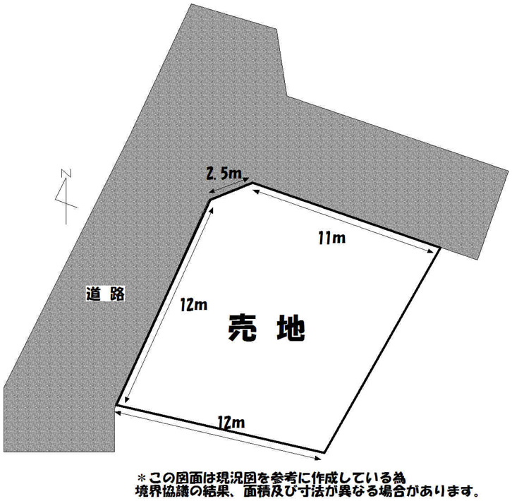 天道町売地【間取り】