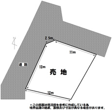 天道町売地【間取り】