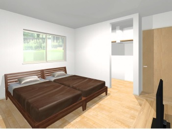 清須市土田小中畑【完成予想図】主寝室