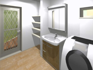 清須市土田小中畑【完成予想図】洗面