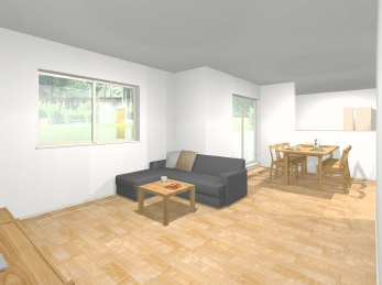 清須市土田小中畑【完成予想図】リビング