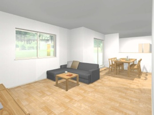 清須市土田小中畑【完成予想図】リビング