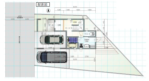 清須市土田小中畑【区画図】1階平面図