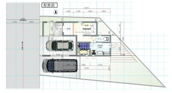 清須市土田小中畑【区画図】1階平面図