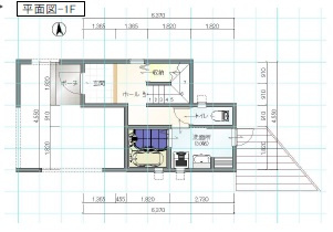 清須市土田小中畑1階平面図