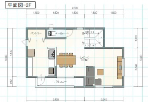清須市土田小中畑【土地図＋建物プラン例】2階平面図