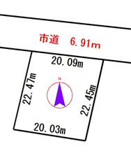 小樽市長橋５丁目の売地【間取り】