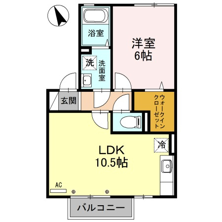 行田市桜町３丁目のアパート【間取り】
