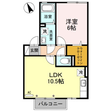 行田市桜町３丁目のアパート【間取り】