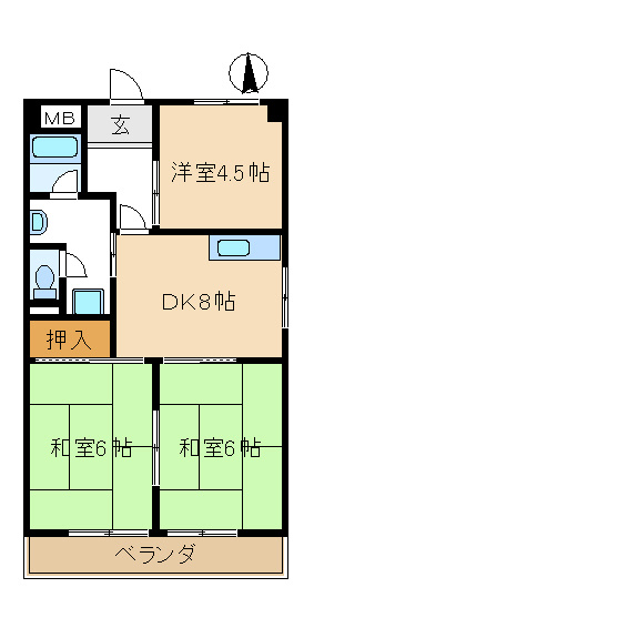 第二萬有ビル【間取り】図面と現況が相違する場合、現況を優先とします
