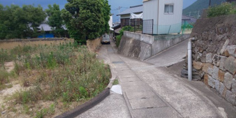 坂出市川津町の売地西側道路（法外道路）