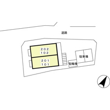 北本市西高尾１丁目のアパート【駐車場】