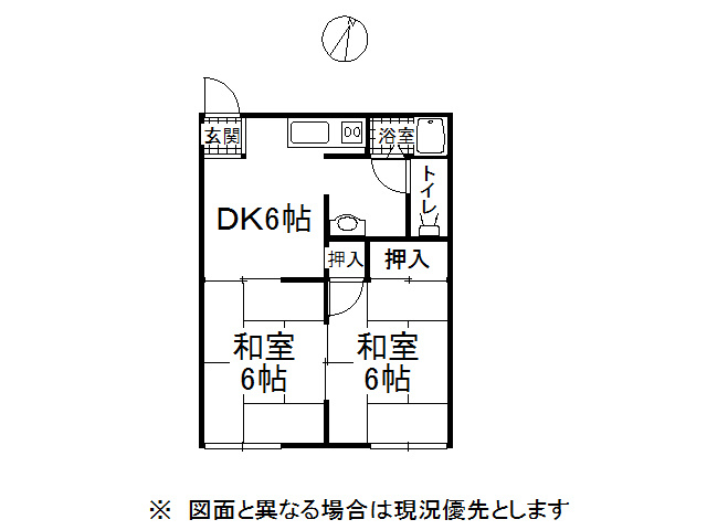 岡谷市本町３丁目のアパート【間取り】