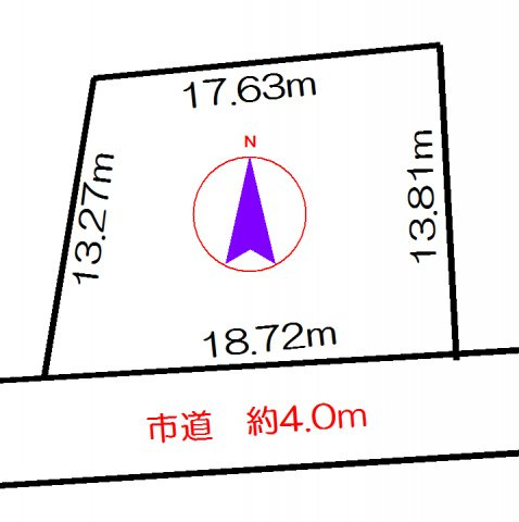 小樽市稲穂５丁目の売地【間取り】186.44平米　56.39坪