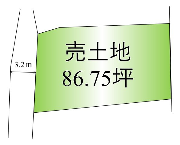 甲府市大手3丁目　売地【間取り】