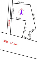 小樽市梅ケ枝町の売地【間取り】