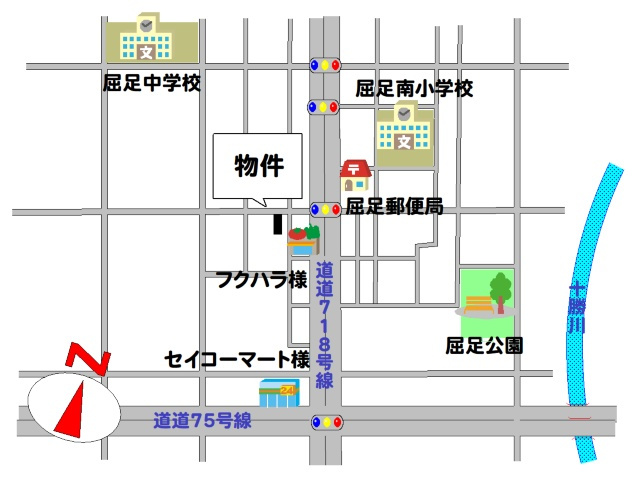 屈足幸町1丁目【地図】