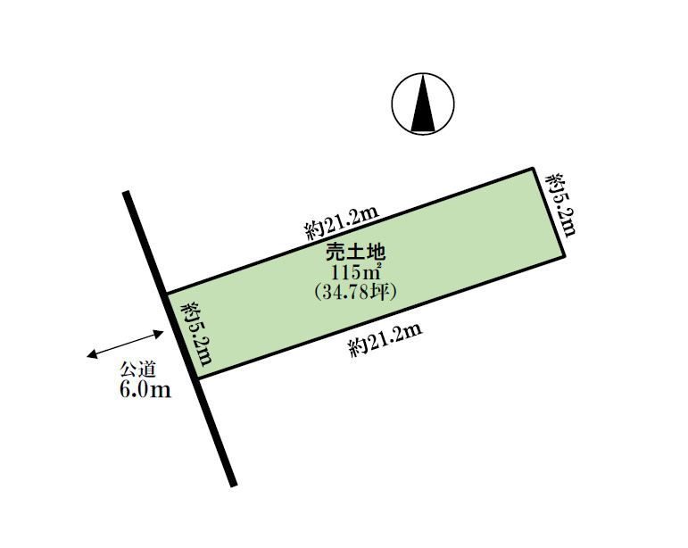 清須市桃栄二丁目　売地【間取り】