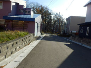 小樽市末広町の売地【前面道路含む現地写真】