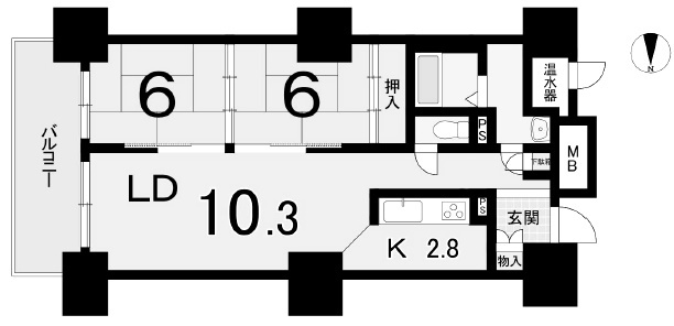 スカイステージ33【間取り】